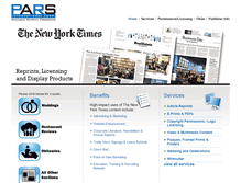 Tablet Screenshot of nytreprints.com